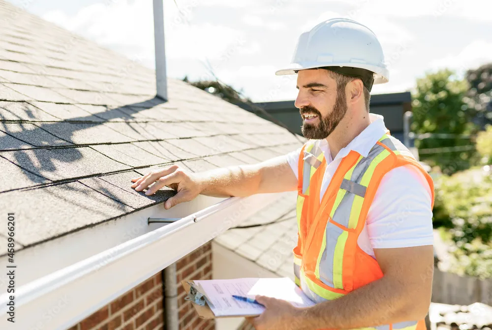 TruePro roofing crew installing asphalt shingles